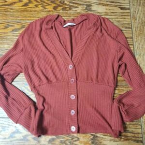 Reformation Vitalya Top in Rust sz XS